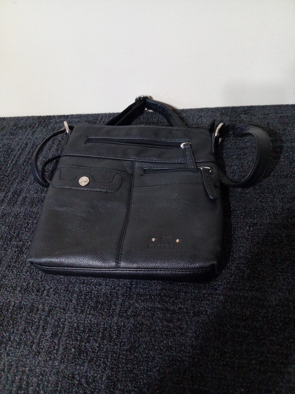 Stone & Co. Black Leather Crossbody Bag